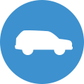 Blauwe icon